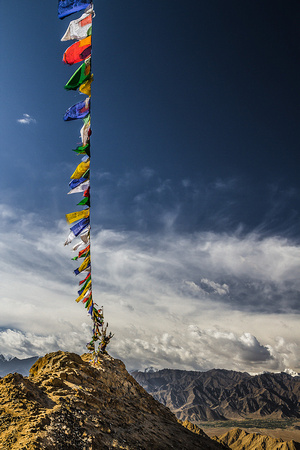 Prayer Flags over Leh